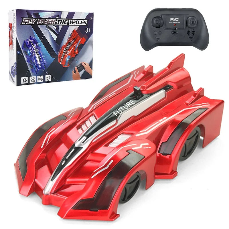 AiJH Wall Climbing RC Crawler Car Toy 360 Rotating Rechargeable Vehicles Toy With Headlight Remote Control Car