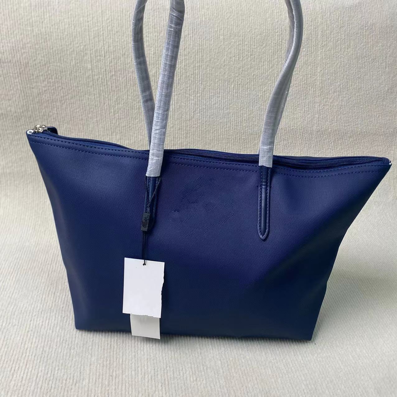 French fashion popular convenience tote bag large bucket shoulder bag women's large capacity tote bag solid color commuter bag