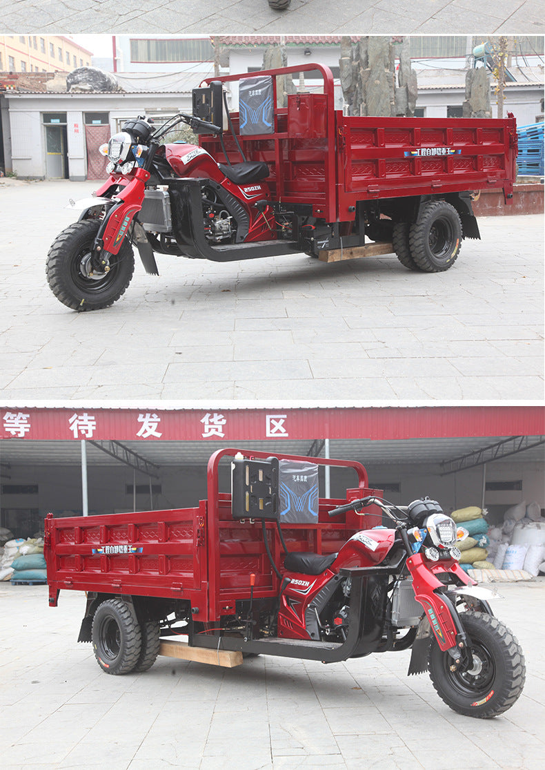 Agricultural tricycles, fuel dump trucks, cargo three-wheeled motorcycles, Zongshen Power, Africa hot-selling with large carrying capacity