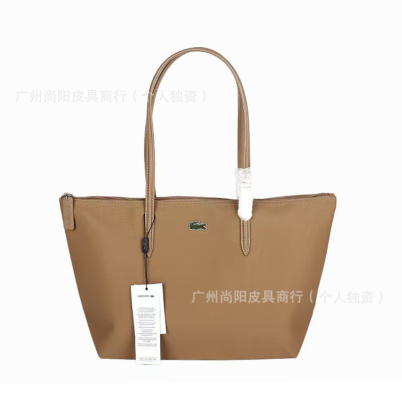 Foreign trade explosive France crocodile women's bag, large horizontal tote bag, shopping bag, handbag, shoulder bag, versatile and fashionable