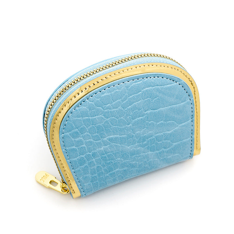 New women's card holder retro stone organ card holder large capacity multi-card card holder zipper bag clutch