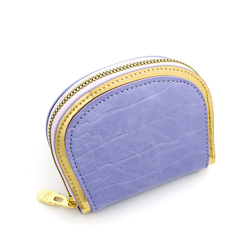 New women's card holder retro stone organ card holder large capacity multi-card card holder zipper bag clutch