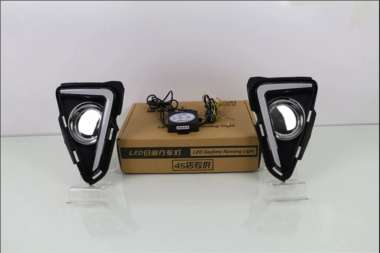 16-19 Toyota RAV4 Rongfang Daytime Running Lights The new RAV4 modified LED daytime running lights front fog lights