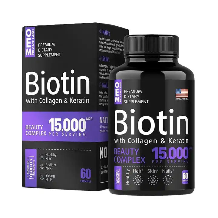 跨境复合维生素B胶囊Vitamin B biotin capsules生物素胶囊