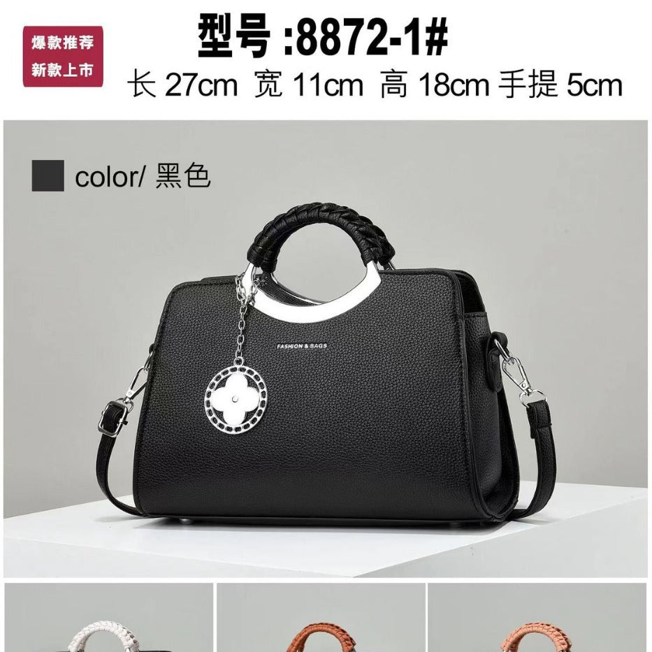 [Yaxi Luggage] 2023 Winter New Shoulder Bag Women's European and American Fashion Flower Hand-held Crossbody Women's Bag