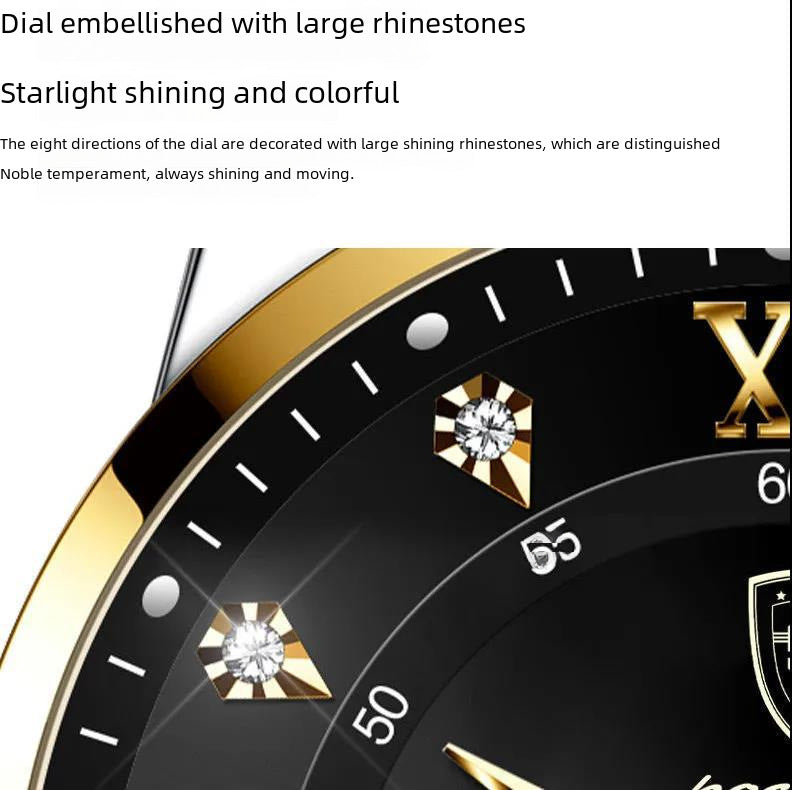 Foreign trade AliExpress hot style Swiss certified imported double calendar waterproof luminous men's watch Korean fashion