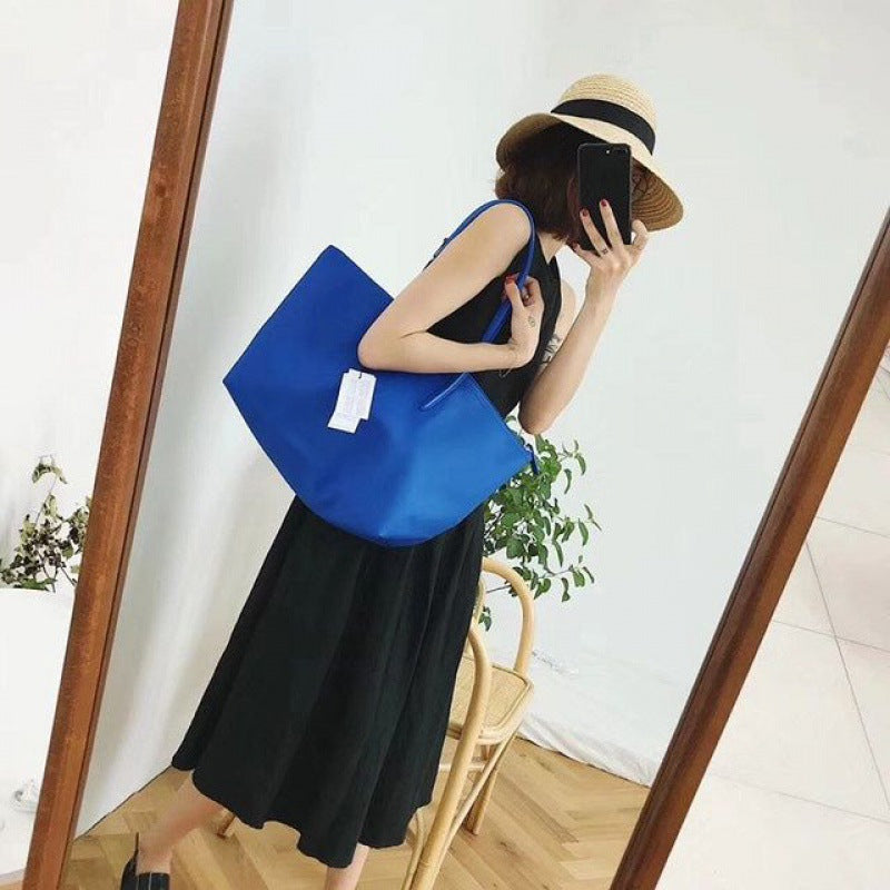 France crocodile tote bag foreign trade crocodile bag bag shopping bag hand-held schoolgirl shoulder bag class commuter bag