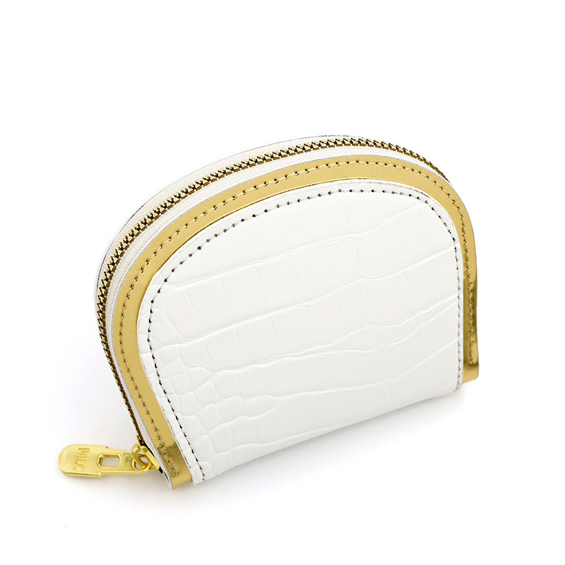 New women's card holder retro stone organ card holder large capacity multi-card card holder zipper bag clutch