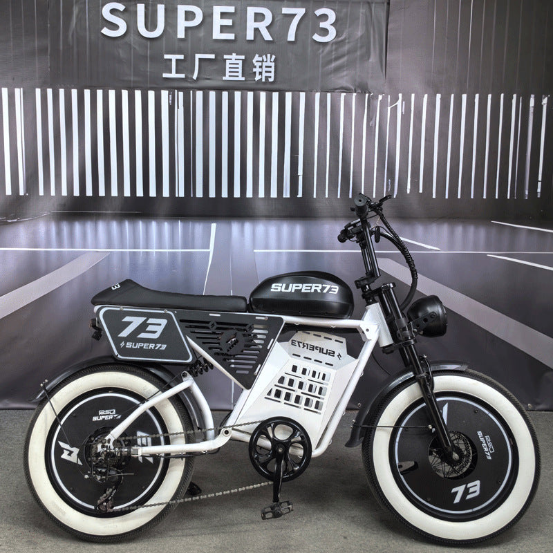 Export SUPER73 RX Black Samurai snowmobile, wide tire star, the same off-road electric pedal bike, supports modification