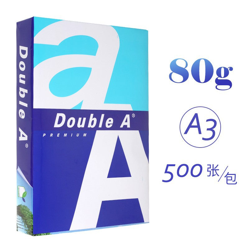 DoubleA Daboer A4A3 Printing Paper Copy Paper 70g Office 500 Sheets 80g Smooth Double A Thickened FCL