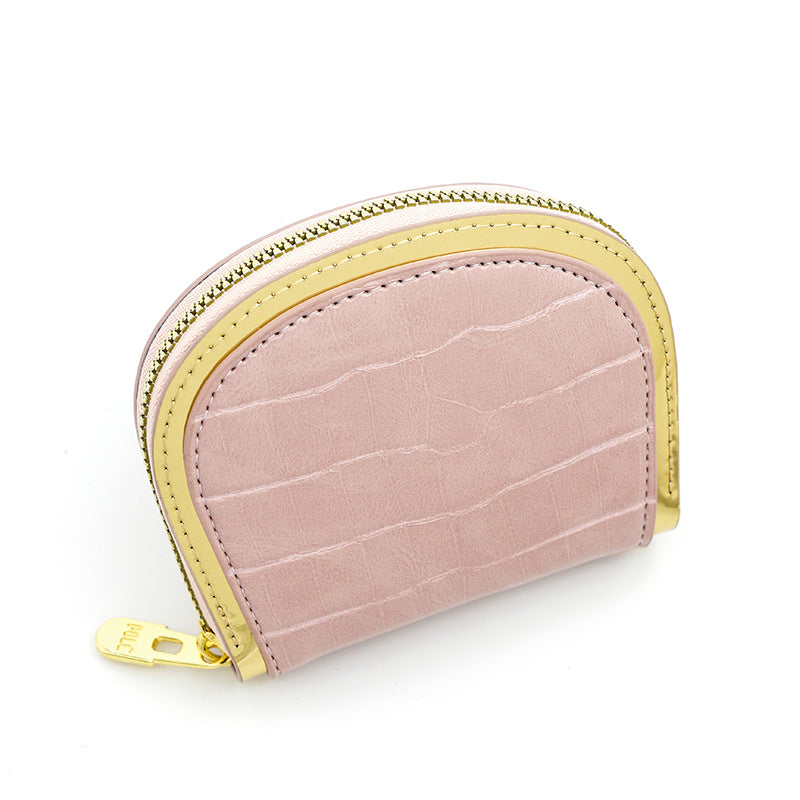 New women's card holder retro stone organ card holder large capacity multi-card card holder zipper bag clutch