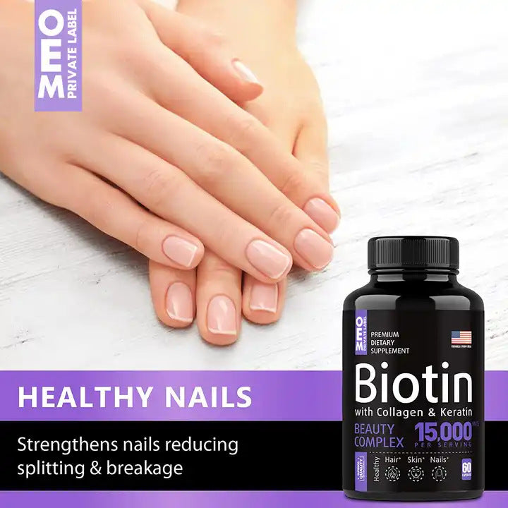 跨境复合维生素B胶囊Vitamin B biotin capsules生物素胶囊