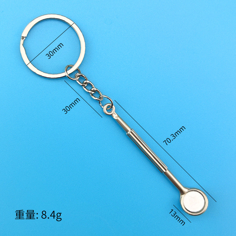 Creative Artificial Tooth Keychain, Dental Promotional Small Gifts, Hang-up Dentist Tools, Keychain, Dental Mirror, Dental Forceps